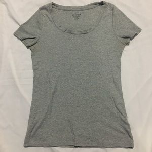 Merona Scoop Neck Tee Medium Heather Gray